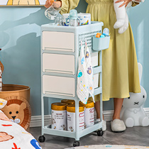 婴儿用品置物架小推车新生儿宝宝抽屉式移动床头卧室奶粉罐收纳架
