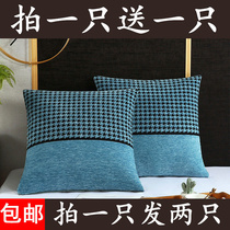 买一送一沙发装饰抱枕床上靠枕可拆洗靠背枕套正方形后背靠垫含芯