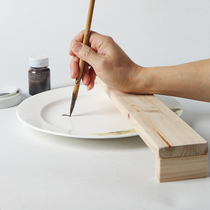 陶艺木质搁手板陶艺垫手板手托木托陶艺工具画画用垫板松木靠手板
