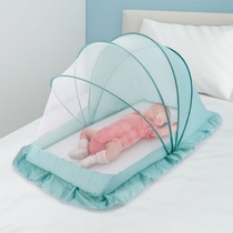 婴儿床蚊帐便携式可折叠加密宝宝蚊帐儿古包免安装遮光蚊帐