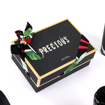 黑色定制礼盒空盒高级感包装盒礼物盒生日送男生创意大号礼品盒子