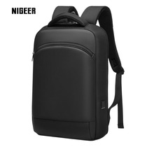 尼格尔超薄双肩包男士商务通勤简约轻薄14寸笔记本电脑包背包女生