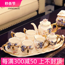 欧式茶具套装客厅摆件陶瓷装饰品创意乔迁新居礼品送新人结婚礼物