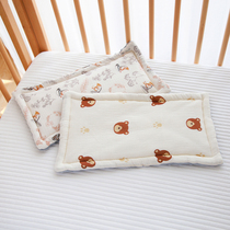 ins风~新生婴儿枕头纯棉豆豆平枕婴幼儿宝宝枕垫0-12个月四季通用