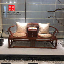 刺猬紫檀双人椅实木家具简约现代新中式红木西施椅花梨木罗汉床
