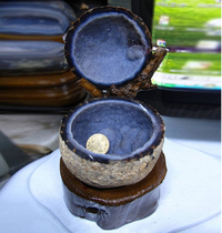 天然水晶玛瑙聚宝盆紫晶洞钱袋子摆件消磁水晶收藏1