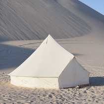 大漠的旅行 复古钟型帐篷bell tent 自驾游家庭露营野营豪华4M
