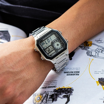 卡西欧运动手表正品复古学生户外方形电子男表AE-1200WHD-1A /1B