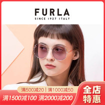 Furla芙拉太阳镜SFU365J 366J优雅复古圆框全框女款防紫外线墨镜