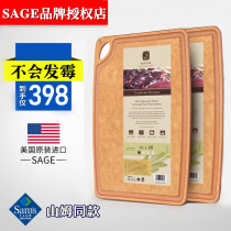 SAGE美国进口菜板抗菌防霉实木砧板家用厨房水果董洁同款擀面案板