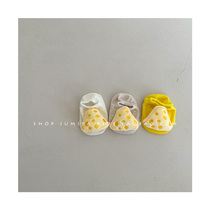 奶酪款~ins韩国婴儿袜子可爱超萌纯棉0-1岁网红同款宝宝地板短袜