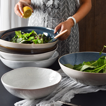 大碗汤碗面碗9寸10寸11寸家用餐具创意个性陶瓷碗深盘大号汤盆