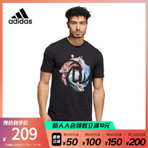 Adidas阿迪达斯男装2022夏季新款ROSE LOGO罗斯短袖潮流T恤HS4325