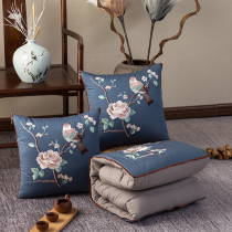 中国风刺绣两用抱枕被靠垫枕头被午休空调被沙发办公室新中式装饰