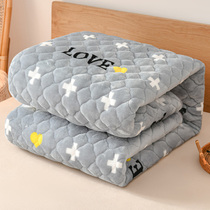 珊瑚牛奶法兰绒床垫软垫家用毛毯床褥子加绒学生宿舍铺床垫被垫褥