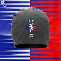 法国国家队服姆巴佩足球迷包头帽子男女儿童装学生款保暖套头棉帽