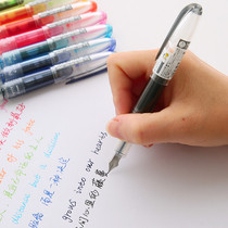 日本PILOT/百乐元气小钢笔SPN-20F彩色透明笔杆儿童自来墨水笔迷你便携式小钢笔可换墨囊学生硬笔练字钢笔