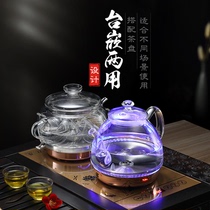 惟聚烧水壶全自动底部上水电热水壶玻璃抽水泡茶具器电磁茶炉茶台