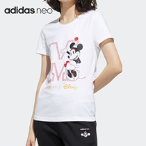 Adidas/阿迪达斯正品春夏 NEO 女子运动圆领短袖T恤GE7779