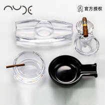 土耳其进口Nude纯手工水晶玻璃创意大号烟灰缸个性欧式客厅雪茄缸