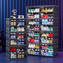 鞋柜家用门口鞋子收纳盒鞋盒多层免安装鞋架透明收纳折叠置物架子