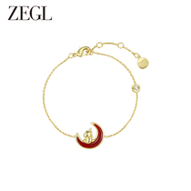 ZEGL设计师龙年本命年红玛瑙属龙手链女轻奢小众精致红色过年手串