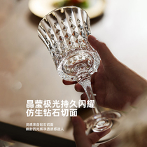 法国CDA进口高档红酒杯家用水晶玻璃高脚白葡萄酒杯高颜值香槟杯
