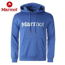 Marmot/土拨鼠春秋户外徒步运动透气连帽男保暖舒适长袖休闲卫衣