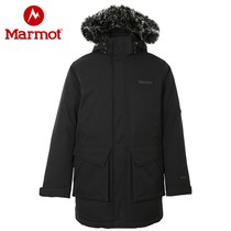 Marmot土拨鼠秋冬男士700蓬保暖长款厚重鹅绒羽绒服城市派克大衣