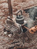 户外柴火炉子便携野餐装备野营用品多功能无烟折叠灶野外野炊炉具