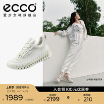 ECCO爱步女鞋运动鞋 新款厚底休闲鞋轻便透气跑步鞋 灵动218263