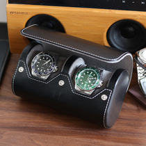 手表收纳包便携式旅行表盒黑色两位三位腕表防摔表包机械表袋随身