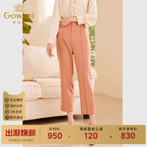 Gowani/乔万尼2024秋冬新品女士裤子西裤百搭休闲裤ET3F710201