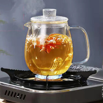 耐热玻璃茶壶加厚防爆带过滤企鹅壶可加热煮茶器套装透明家用茶具