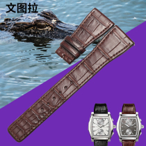 文图拉美洲鳄鱼皮 代用万国达文西真皮表带手表带 IW452312男女