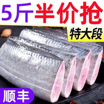 带鱼新鲜冷冻刀鱼中段特级大号东海深海鱼鲜活海鲜整箱5斤非舟山