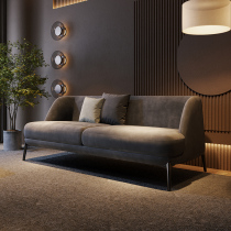 布艺沙发客厅2023新款简约现代意式极简小户型科技布双人直排沙发