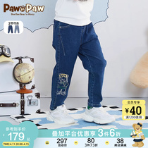 PawinPaw卡通小熊童装秋季男童休闲裤子儿童牛仔裤洋气舒适