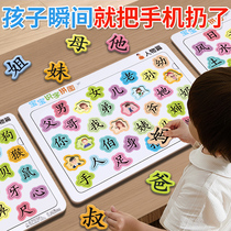 儿童幼时早教识字拼图汉字认字认知卡片3-6岁宝宝进阶益智