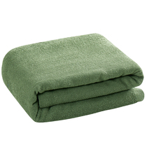 正品毛巾被军绿色制式毛巾毯夏季军J绿色绿毛毯单人军绿毯被
