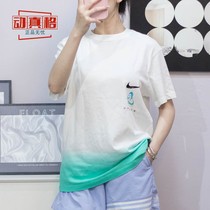NIKE耐克T恤女装2023夏新款篮球撞色运动休闲宽松短袖FJ7231-100