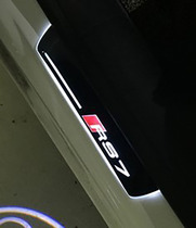 奥迪RS A5A3A7奥迪S3流光动态走马LED迎宾踏板带灯门槛条专用改装