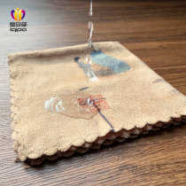 爱奇葩茶巾听琴图中式禅意茶台垫布抹布养壶茶具盖布加厚吸水茶布