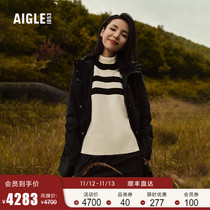 AIGLE艾高明星同款秋冬女GORE-TEX防风防雨保暖户外时尚棉服外套