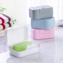 海绵垫吸水有盖带携带便,密封锁扣皂架防水肥皂盒旅行皂盒