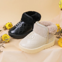 1-10岁冬季新款儿童雪地靴女童鞋子2防水加绒加厚男童靴宝宝棉鞋4