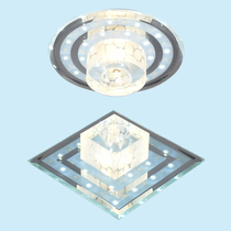 水晶过道灯走廊灯现代简约入户玄关灯创意时尚射灯家用高亮楼梯灯