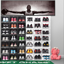 GOTO篮球鞋收纳鞋盒透明磁吸AJ鞋柜防氧化亚克力收藏展示柜鞋墙