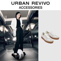 【刘雨昕同款】URBAN REVIVO女士时髦拼接圆头运动鞋UAWS30003