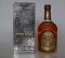 老洋酒收藏00年代英国CHIVASREGAL芝华士12年威士忌43度750ml带盒